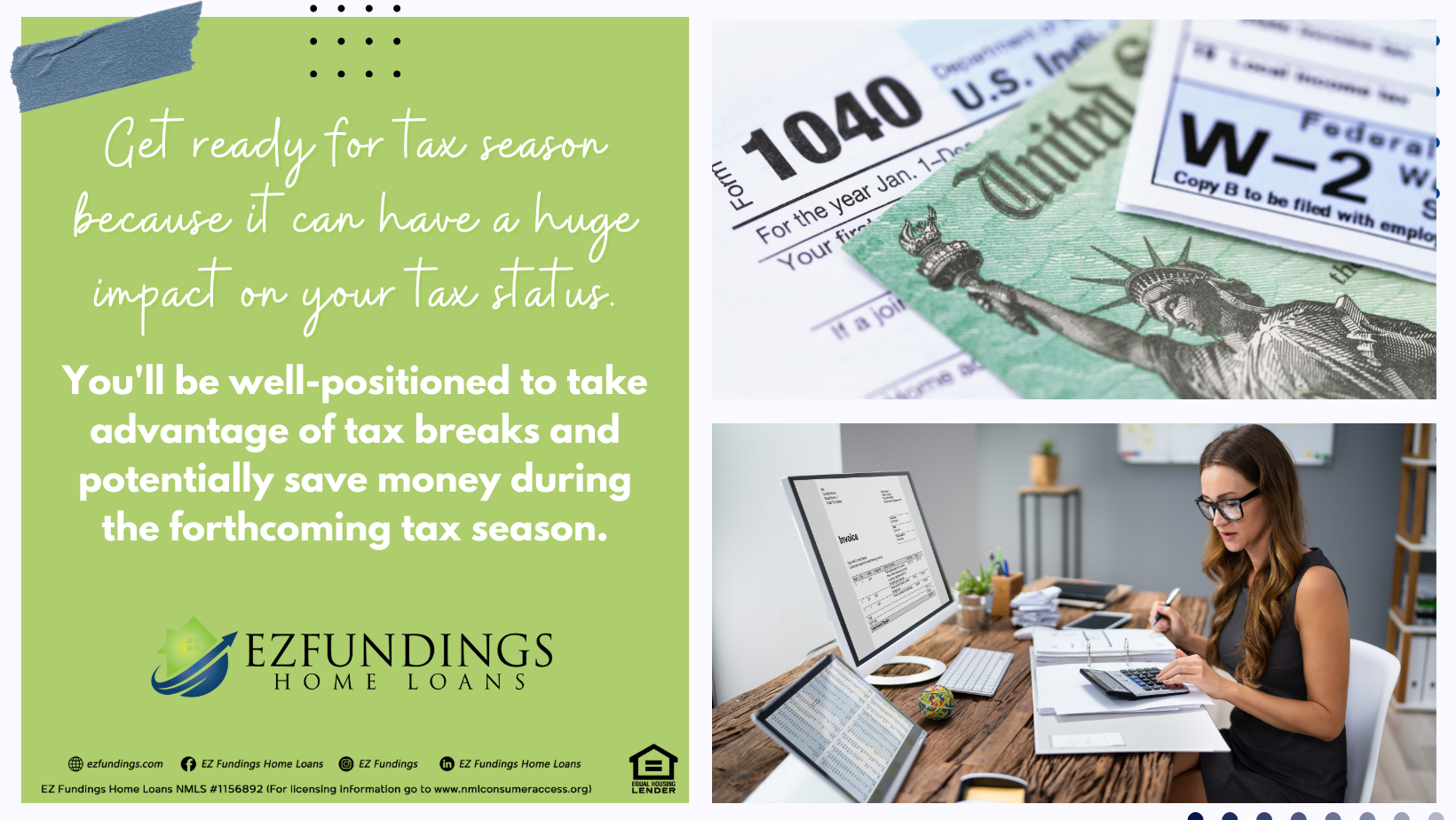 An image showing the need to get ready for tax season because it can have a huge impact on your tax status.