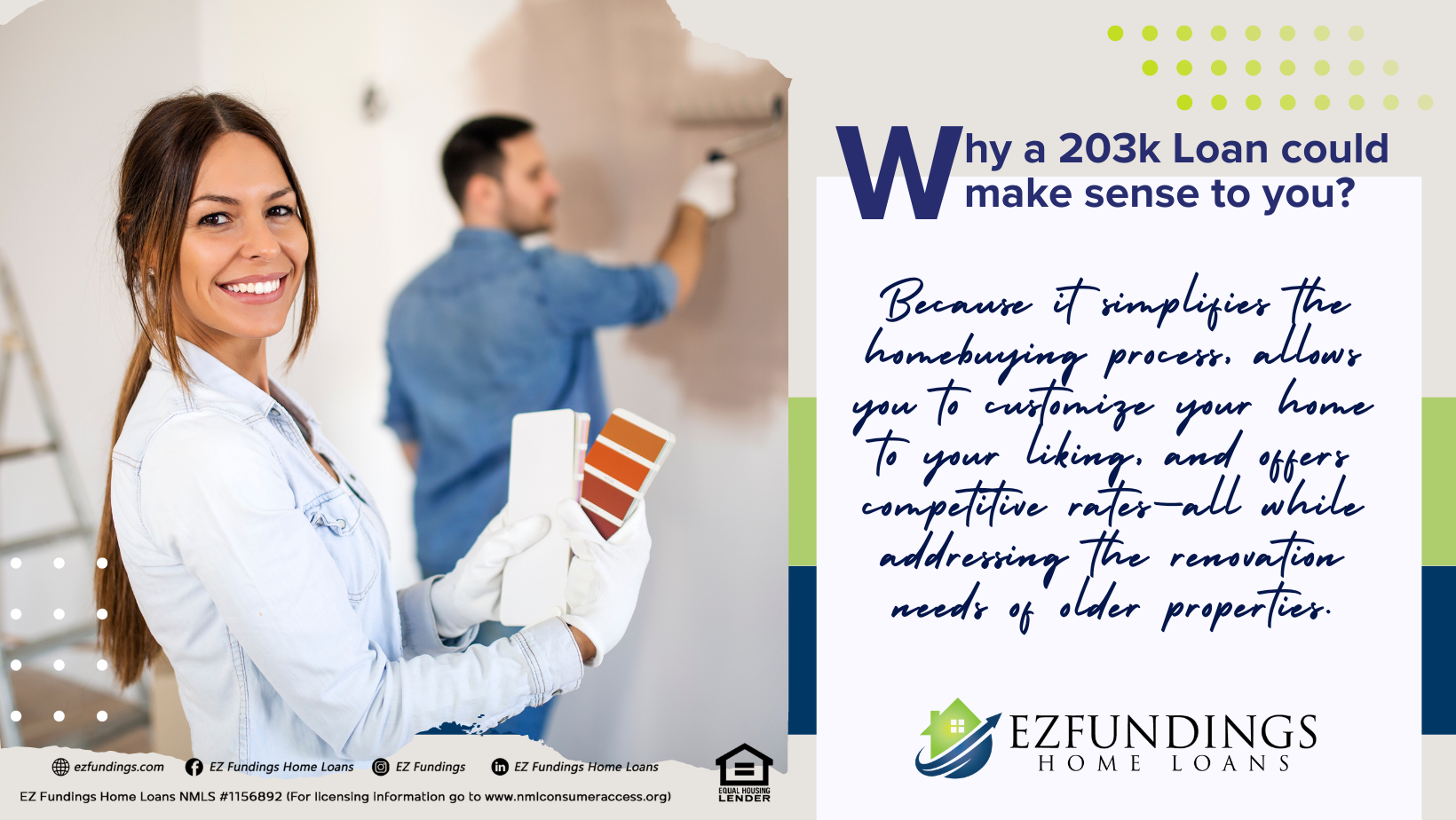 Why a 203k loan could make sense to you: Simplify homebuying, customize your space, and enjoy competitive rates for renovations and purchases.