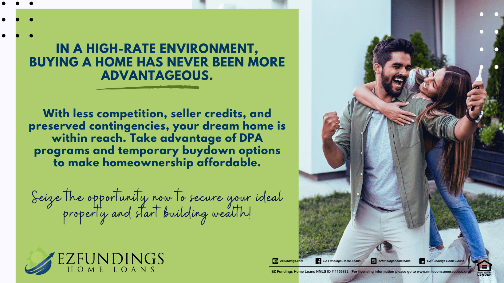 High-rate Environment: Why Now Is The Perfect Time To Buy - seize less competition, seller credits, and beneficial programs for savvy homebuyers.