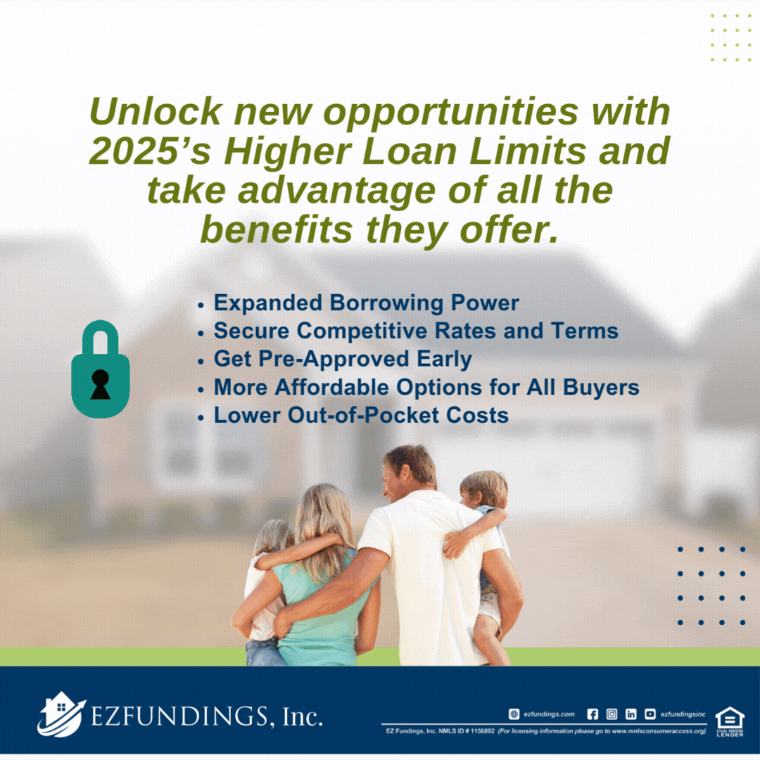 New opportunities with 2025’s Higher Loan Limits: Explore expanded borrowing power and affordable financing!